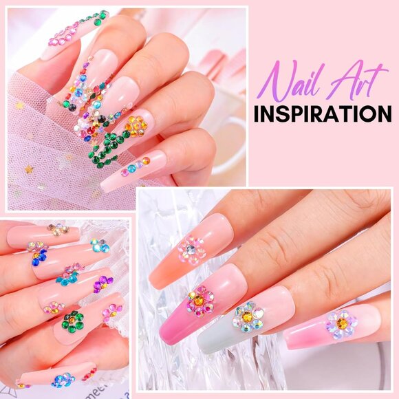 Nail Rhinestone Glue Kit: 15ml Strong Gems Adhesive Gel with 3360pcs - Picture 8 of 8